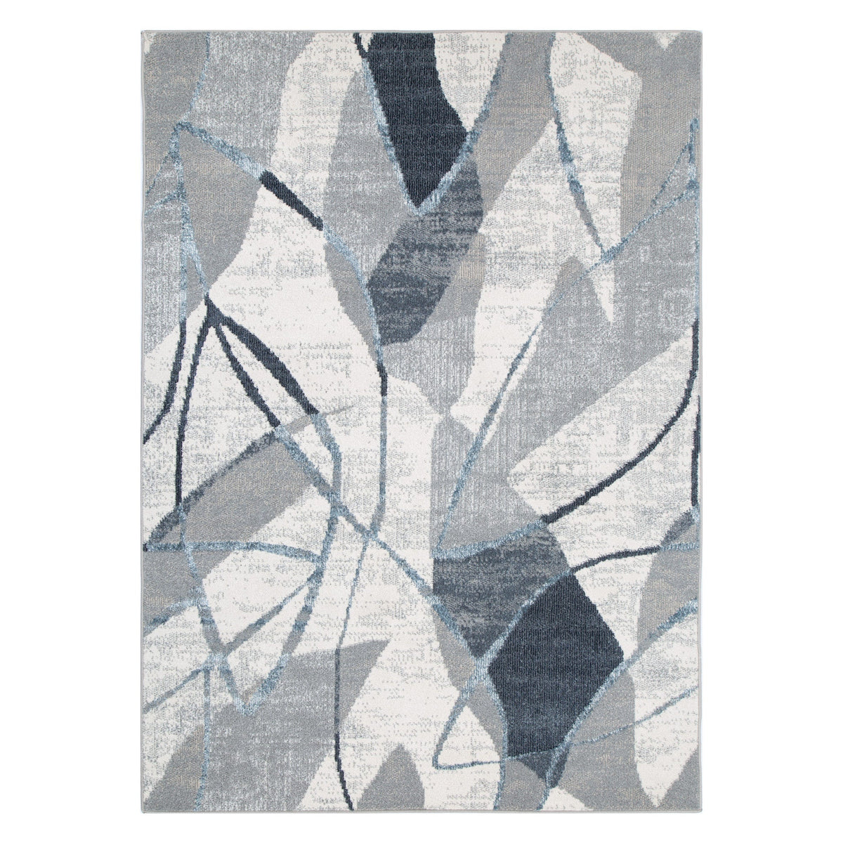 Santana Rhythm Grey Blue Rug - SANTA07