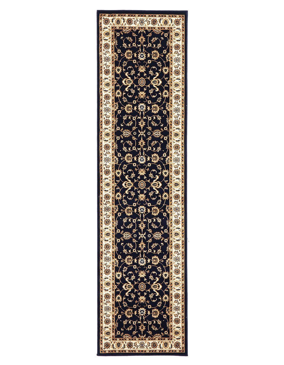 Sydney Classic Runner Blue With Ivory Border Runner Rug