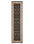Sydney Classic Runner Blue With Ivory Border Runner Rug