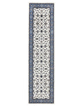 Sydney Classic Runner White With Blue Border Runner Rug