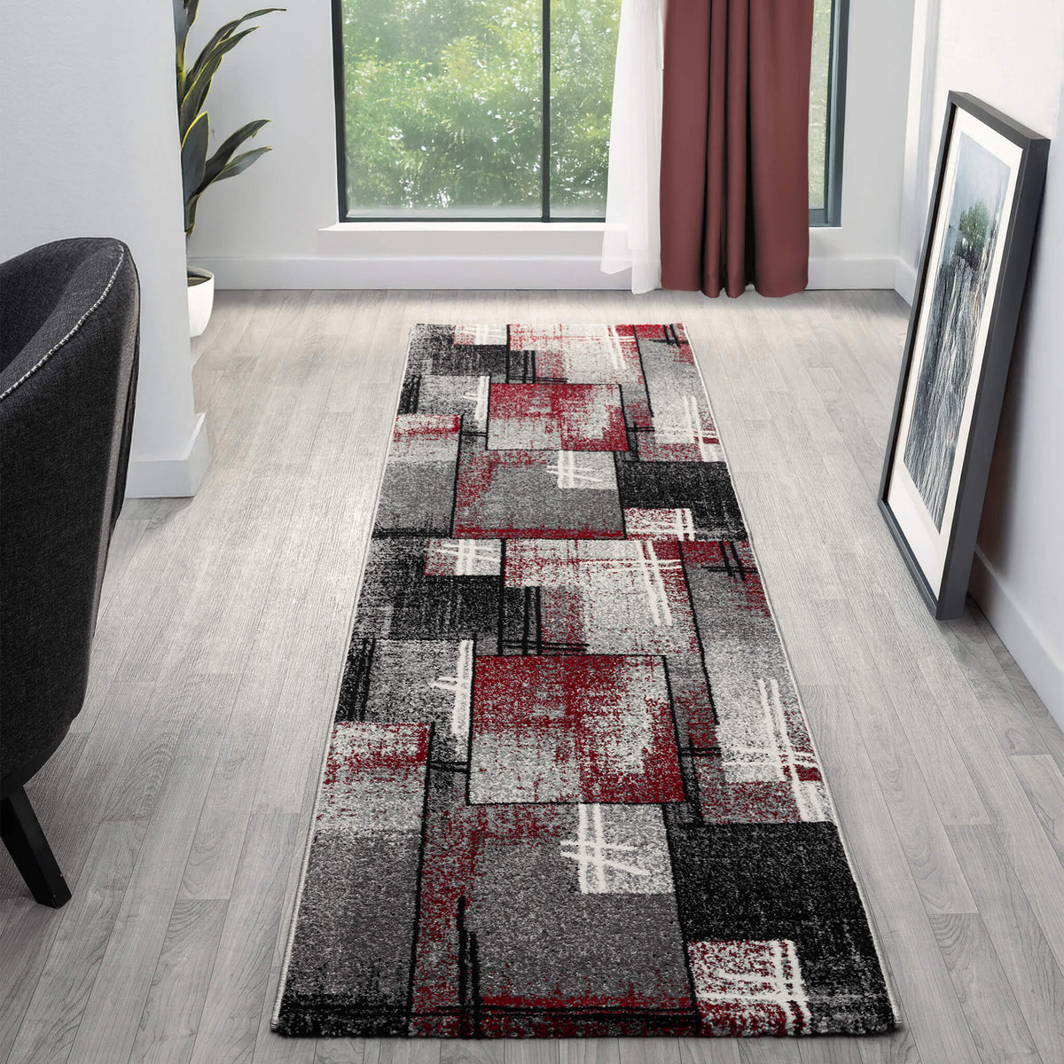 Slate 768 Red Runner by the Metre