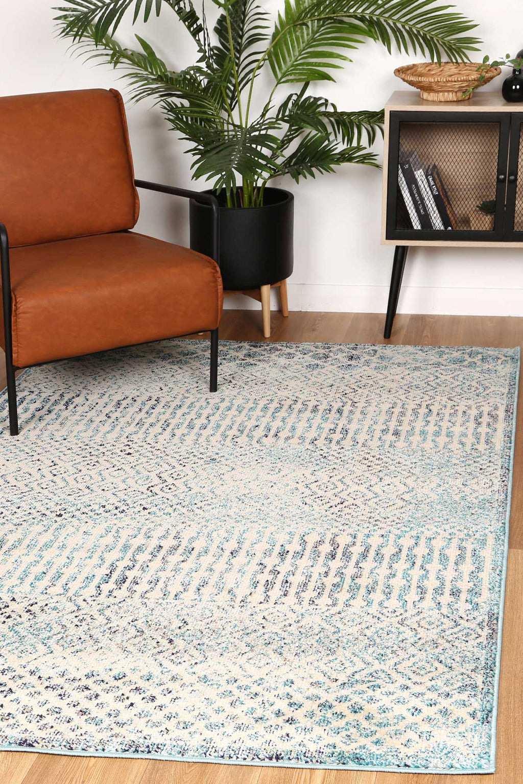 Tulin Incan Blue Tribal Rug