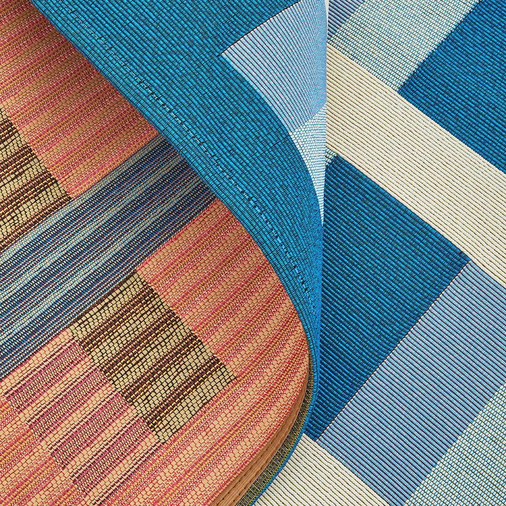 Vista Lattice Blue Runner Rug