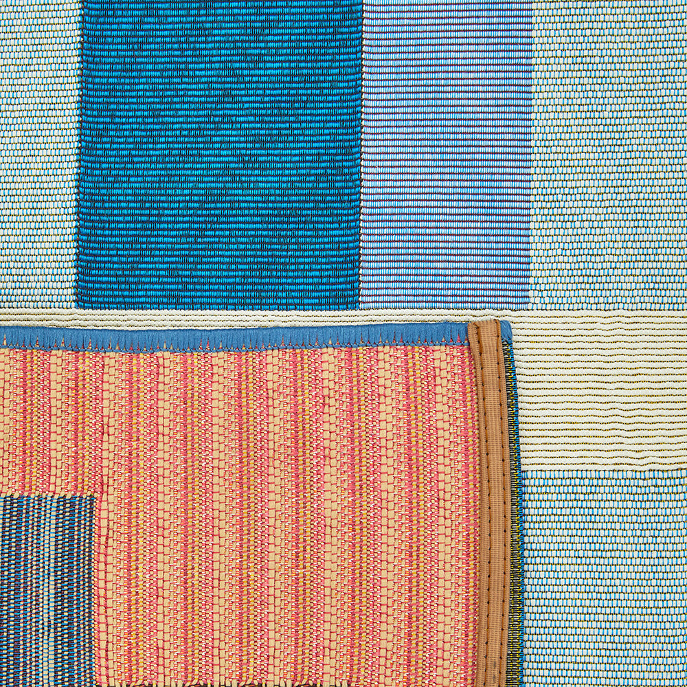 Vista Lattice Blue Runner Rug
