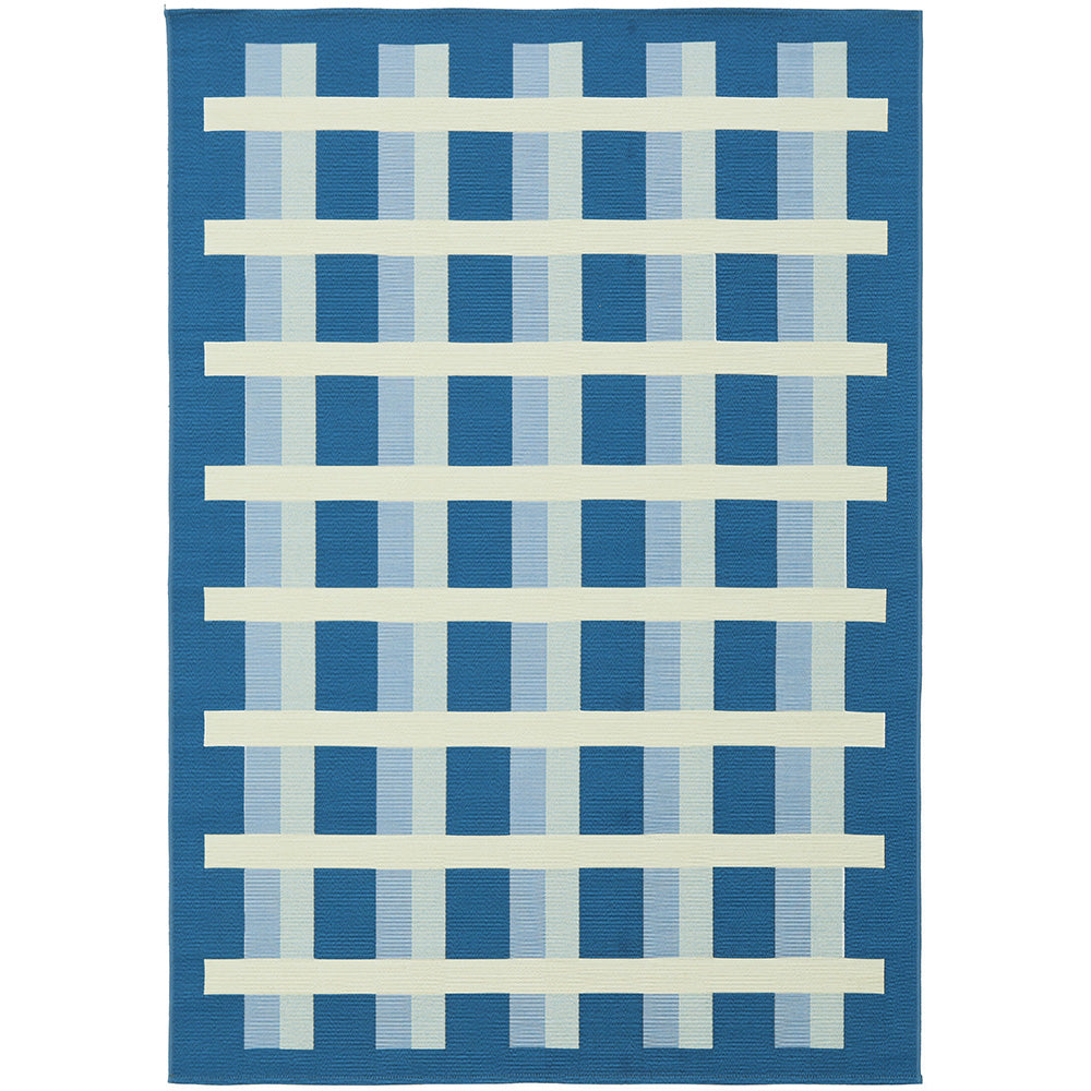 Vista Lattice Blue Rug