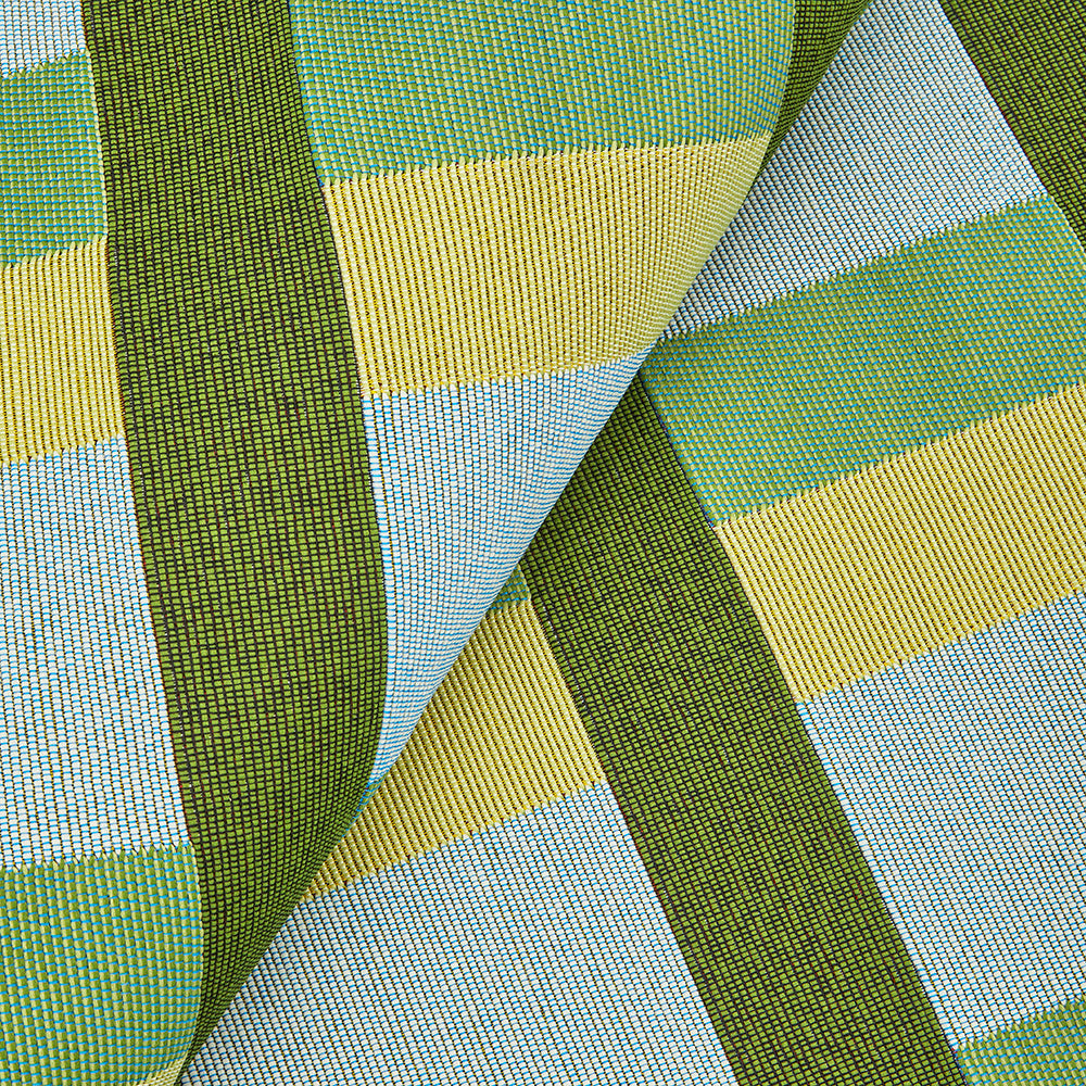 Vista Lattice Green Runner Rug