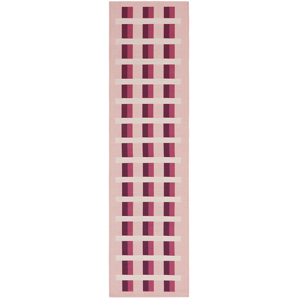 Vista Lattice Pink Runner Rug