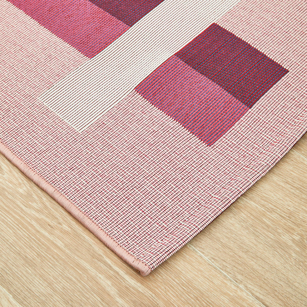 Vista Lattice Pink Runner Rug