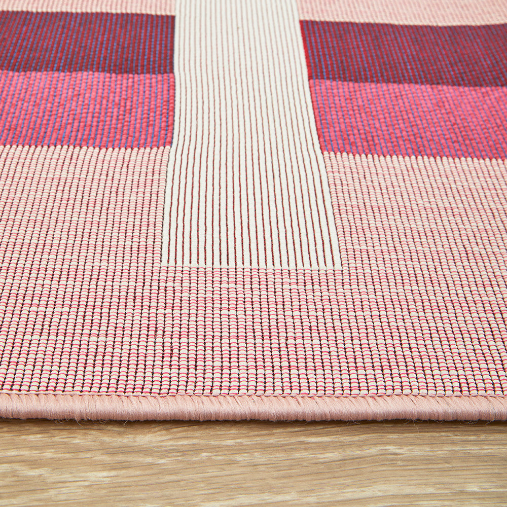 Vista Lattice Pink Runner Rug