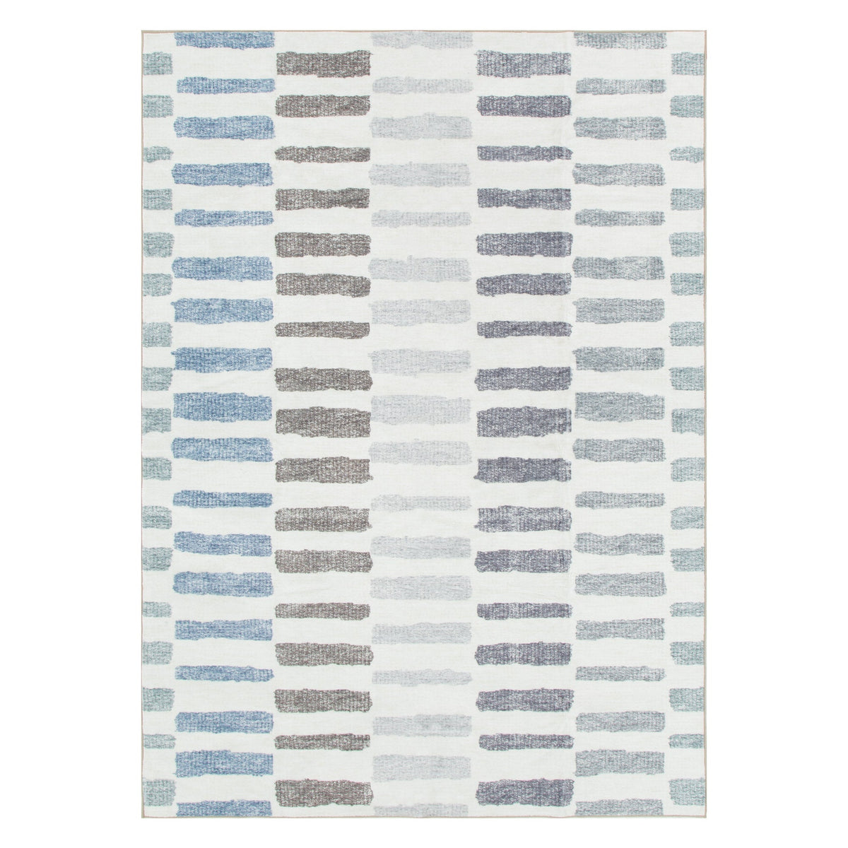 Washwell Modern Stripes Machine Washable Rug - WASH003