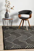 York Cindy Black & Gold Rug