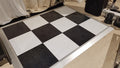 Portable Dance Floor Black & White Checkered 2.78 x 5.09m Modular Kit - Online