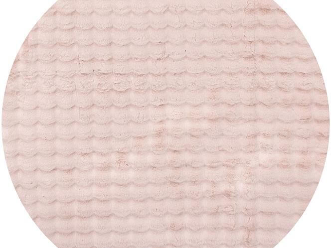 Blush Pink Washable Ripple Rugs – Super Soft 20mm Thick High-Low Luxury Floor Rugs in Rectangle & Round