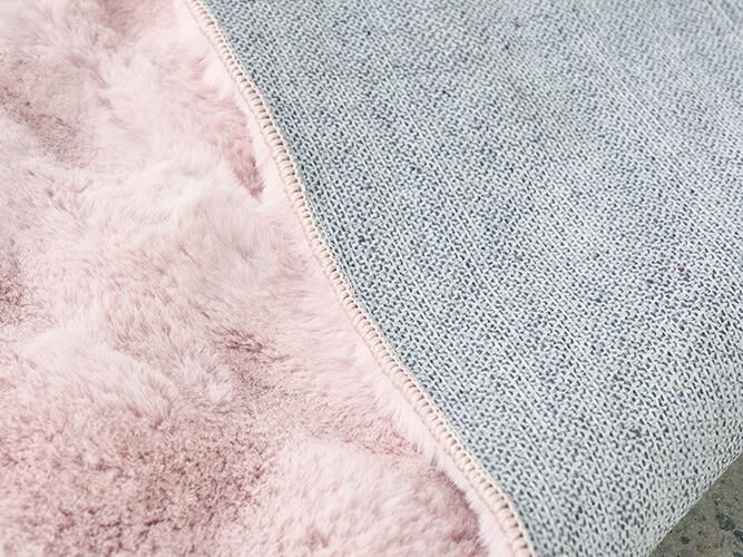 Blush Pink Washable Ripple Rugs – Super Soft 20mm Thick High-Low Luxury Floor Rugs in Rectangle & Round