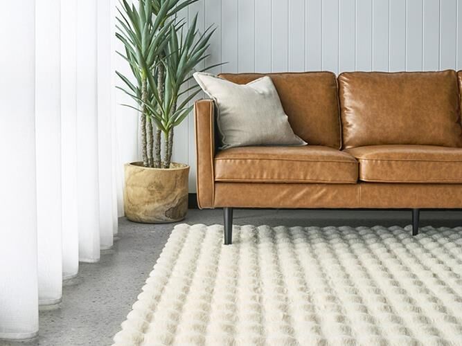 Natural Washable Ripple Rugs – Super Soft 20mm Thick High-Low Luxury Floor Rugs in Rectangle & Round