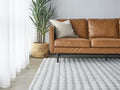 Silver Washable Ripple Rugs – Super Soft 20mm Thick High-Low Luxury Floor Rugs in Rectangle & Round