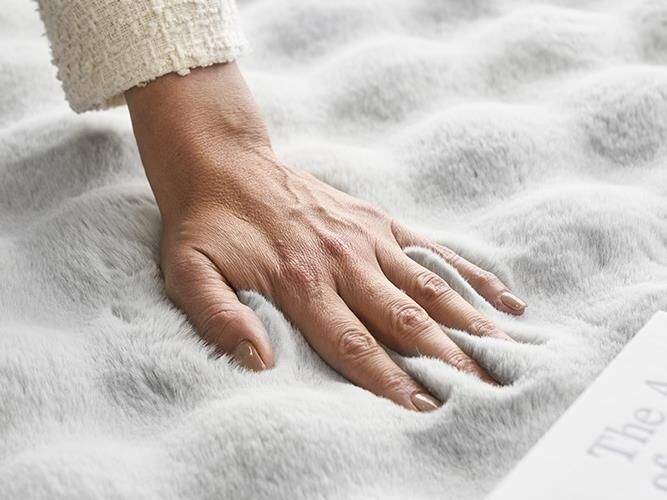 Silver Washable Ripple Rugs – Super Soft 20mm Thick High-Low Luxury Floor Rugs in Rectangle & Round