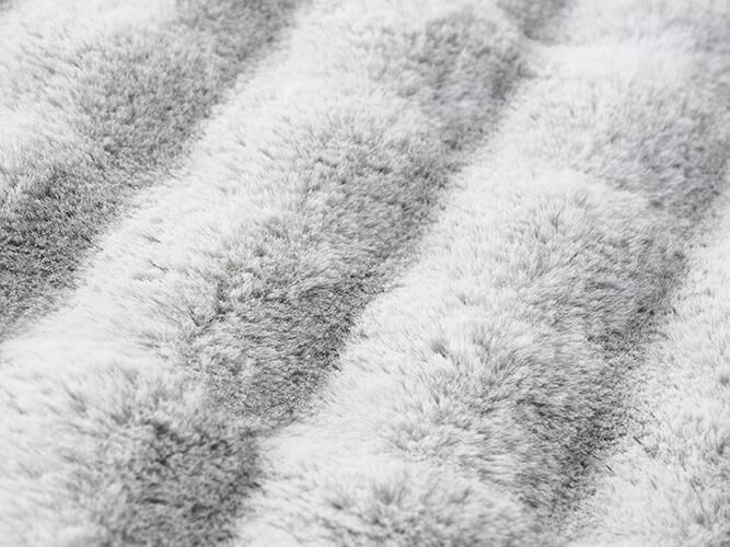 Silver Washable Ripple Rugs – Super Soft 20mm Thick High-Low Luxury Floor Rugs in Rectangle & Round