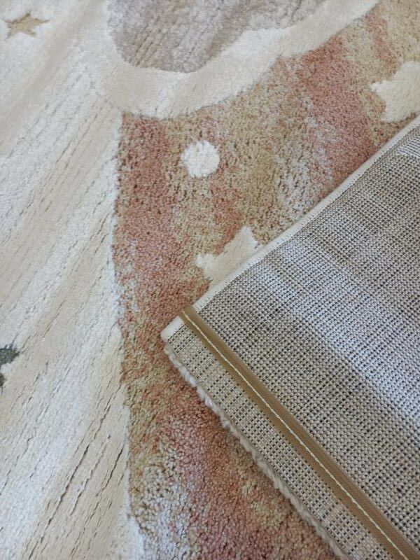 Kids Super Soft Feel Cream Beige Rainbow Dreamscape 14mm Thick Childrens Rugs