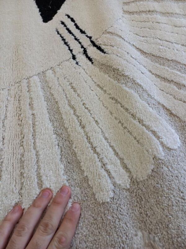 Kids Super Soft Feel Cream Beige Lion Dreamscape 14mm Thick Childrens Rugs