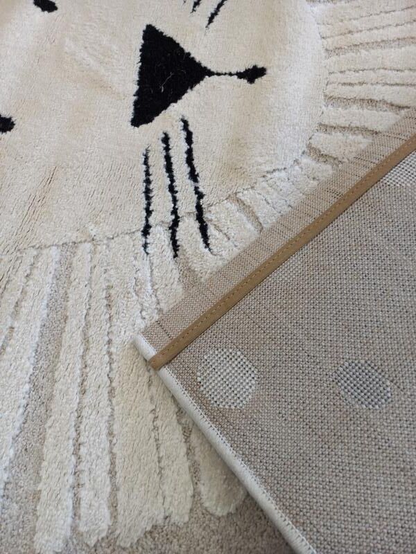 Kids Super Soft Feel Cream Beige Lion Dreamscape 14mm Thick Childrens Rugs