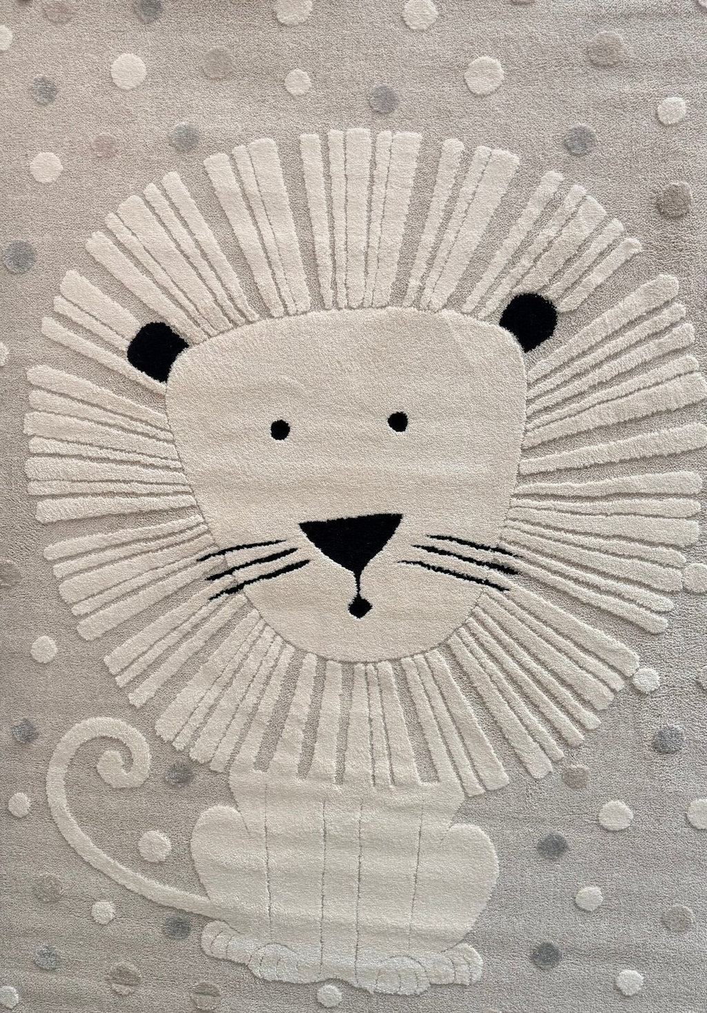 Kids Super Soft Feel Cream Beige Lion Dreamscape 14mm Thick Childrens Rugs
