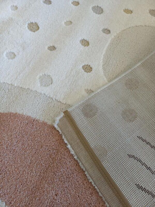 Kids Super Soft Feel Cream Beige Rabbit Dreamscape 14mm Thick Childrens Rugs