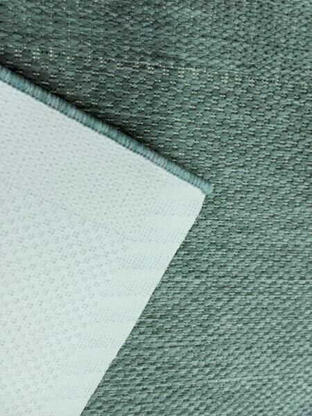 Hall Runner Flatweave 67 or 80cm wide Dahab Plain Design Green Rubber Backed By the Meter