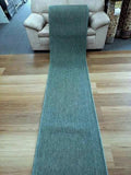Hall Runner Flatweave 67 or 80cm wide Dahab Plain Design Green Rubber Backed By the Meter