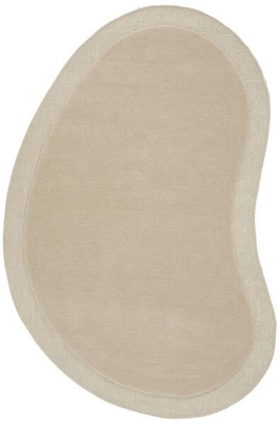 Beige Sculptured Designer Corva Wool Floor Rug 12mm Thick