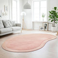 Blush Sculptured Designer Corva Wool Floor Rug 12mm Thick
