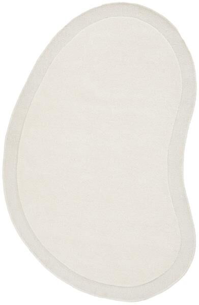 Cream Sculptured Designer Corva Wool Floor Rug 12mm Thick