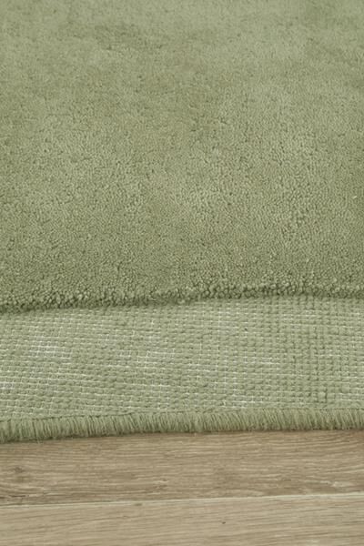Green Sculptured Designer Corva Wool Floor Rug 12mm Thick