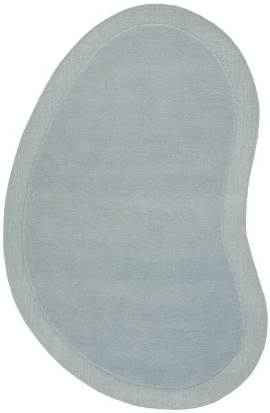 Blue Sculptured Designer Corva Wool Floor Rug 12mm Thick