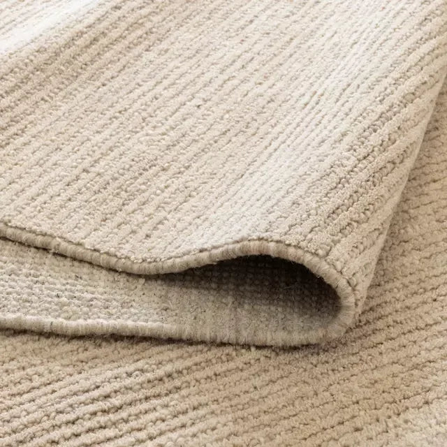 Stunning Organic Wool Beige Elevate Cut and Loop Pile 20mm Thick