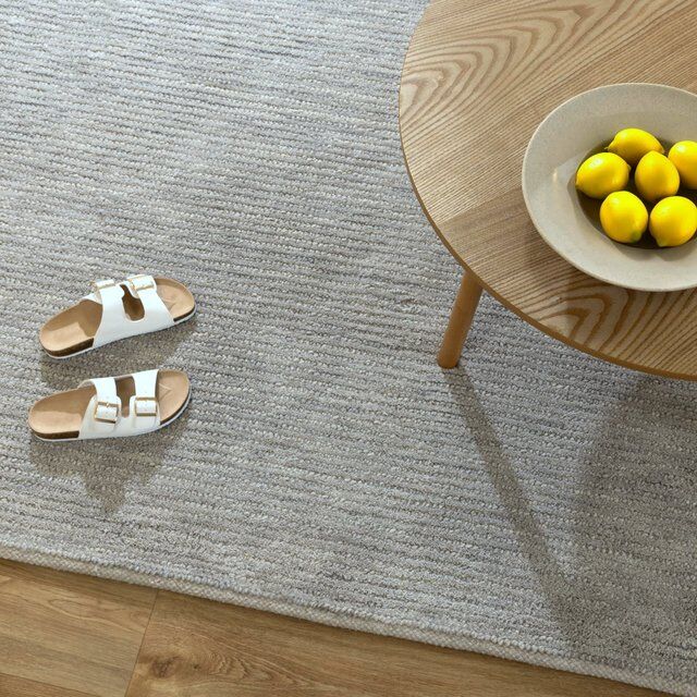 Stunning Organic Wool Grey Elevate Cut and Loop Pile 20mm Thick