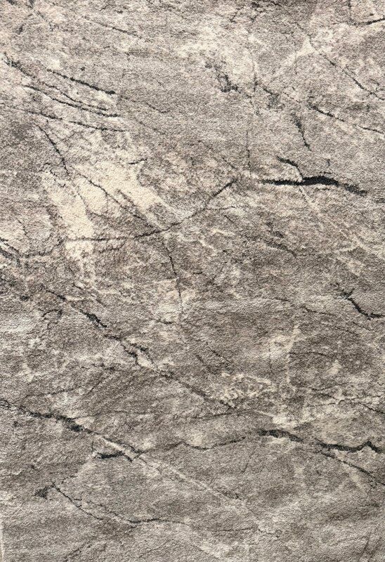 Saphire Cracks 20mm Thick Beige & Black High-Low Contemporary Designer Rugs