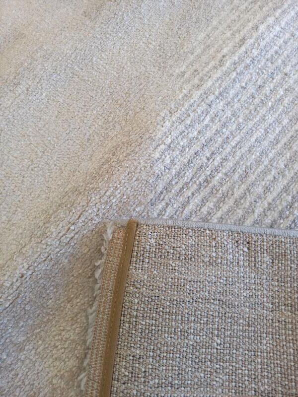 Saphire Daze 20mm Thick Beige & Black High-Low Contemporary Designer Rugs