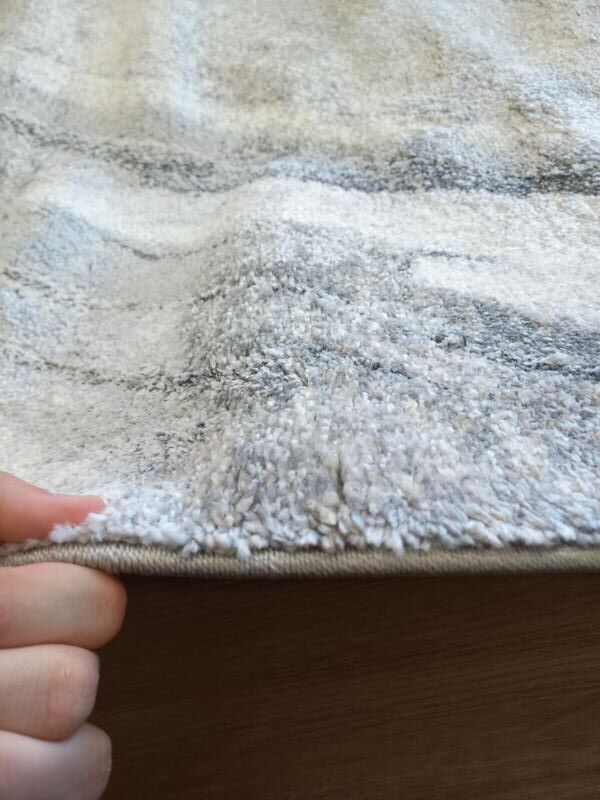 Saphire Flow 20mm Thick Beige & Black High-Low Contemporary Designer Rugs