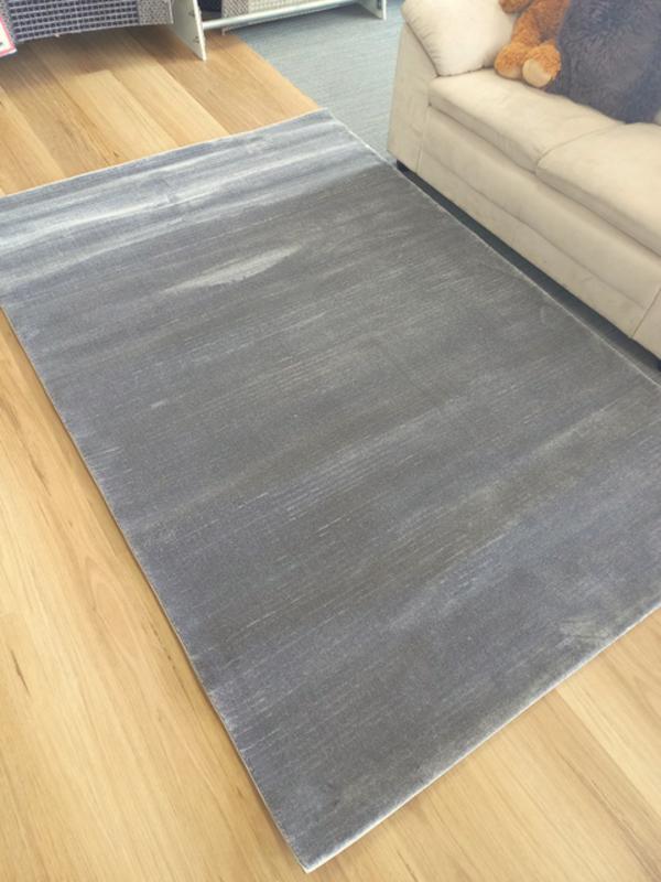 High Quality Modern Plain Super Soft Feel Mid Grey Izmir Plush Pile Floor Area Rugs
