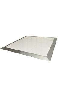 Portable Dance Floor High Gloss White 3.7 x 3.7m Modular Kit