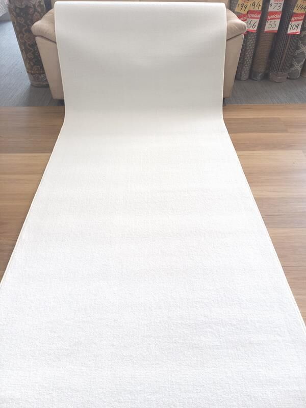 Hire of Ivory Carpet 1.2m x 6m, 8m, 10m or 12m Long for Weddings or Events