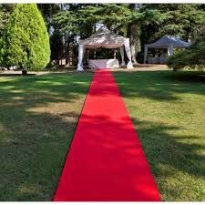 Hire of Plush Red Carpet 1.2m x 6m, 8m, 10m or 12m long for Weddings or Events