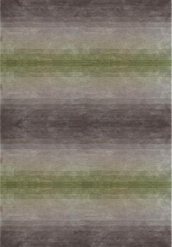 Super Soft n Cuddly 23mm Thick Pile Graduation Sand Green Modern Floor Rugs