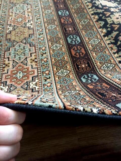 High Quality Persian Kandahar Black Soft Feel Pile