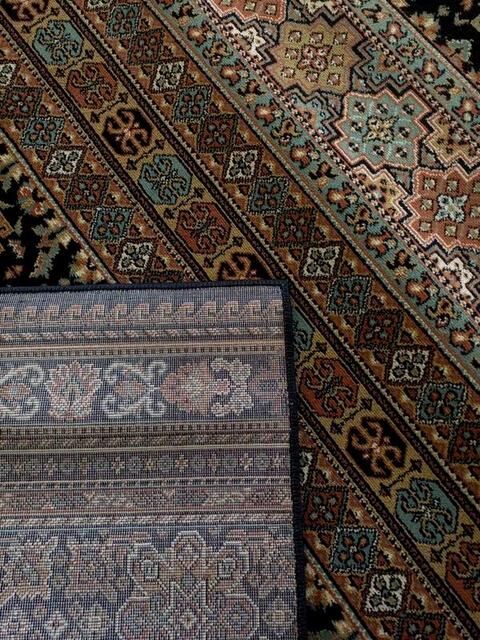 High Quality Persian Kandahar Black Soft Feel Pile