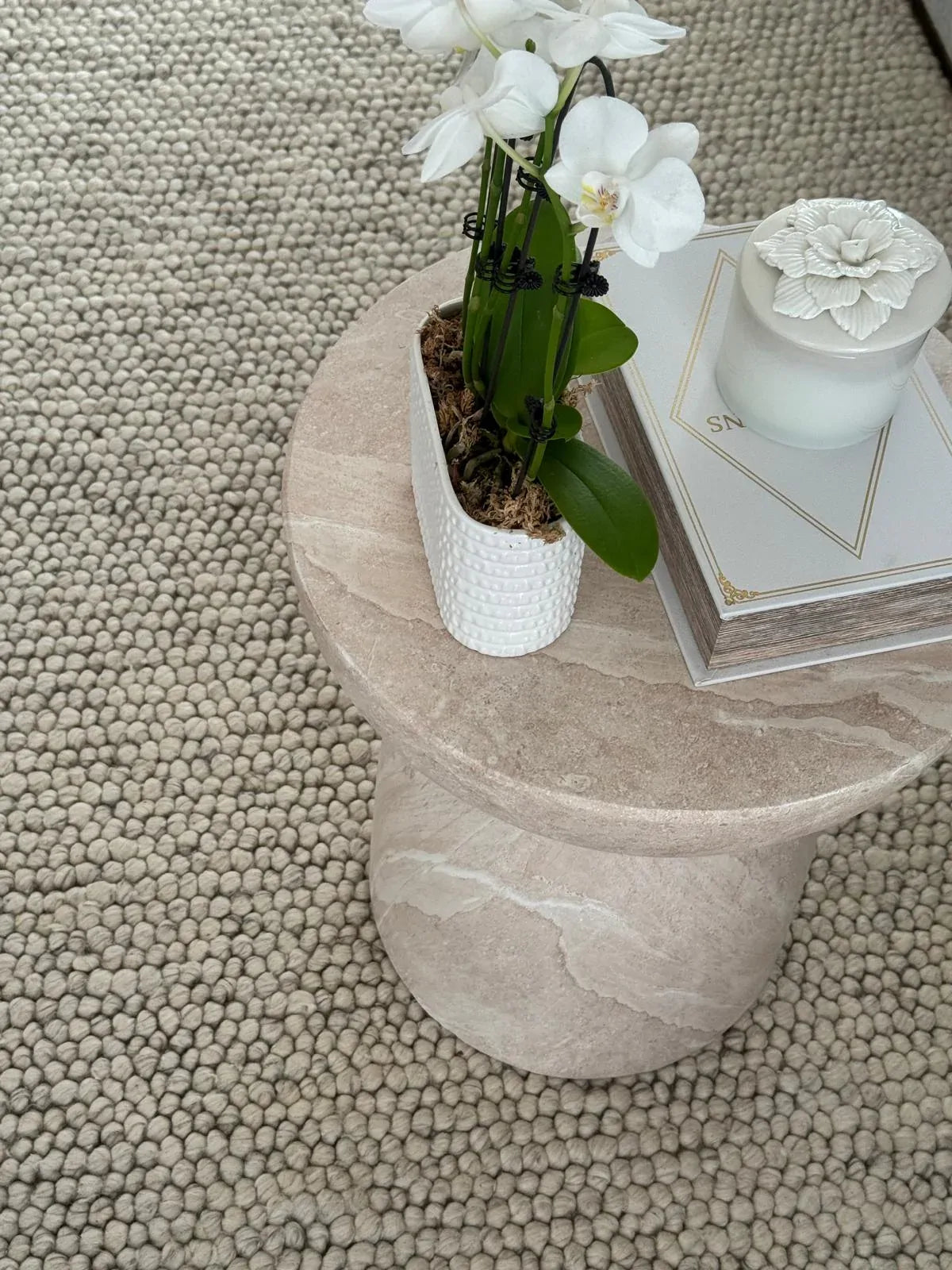 Soft Feel Arlo Ball Pile Grey 20mm Thick Wool n Nylon Floor Area Rugs