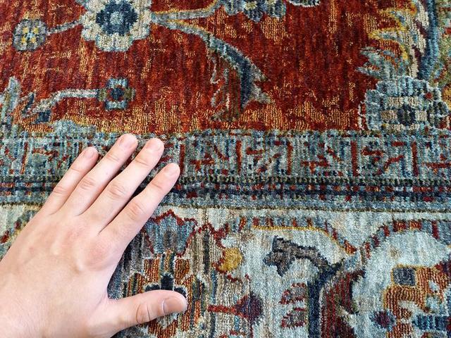 Persian Red Rust Allover Design High Quality Heat-Set Polypropylene Floor Area Rug