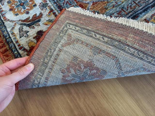 Persian Red Rust Allover Design High Quality Heat-Set Polypropylene Floor Area Rug