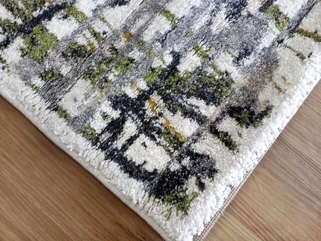 Rome Cream Green 14mm Thick Modern Design Floor Area Rugs